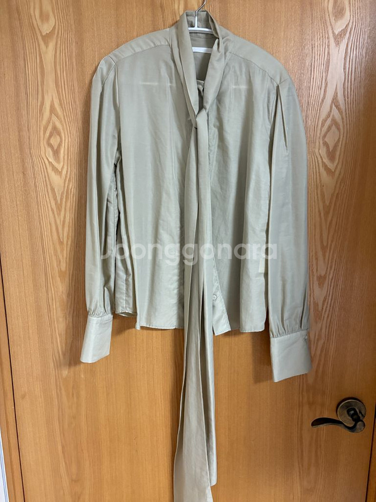 [르네제이] 백타이 블라우스--0