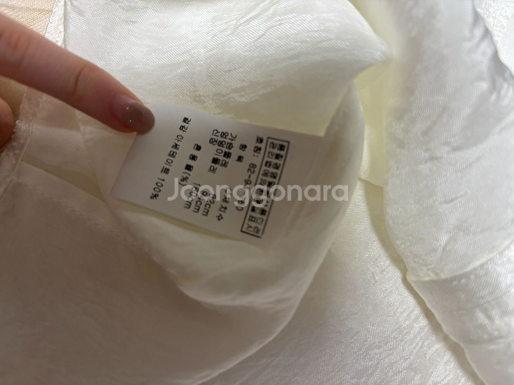 새틴 링클 블라우스--2