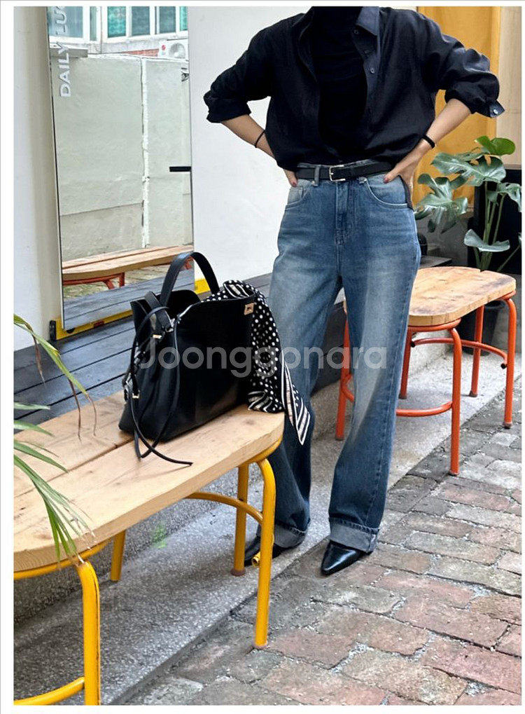 프레시라벨 비아워싱진 via washing jean--1