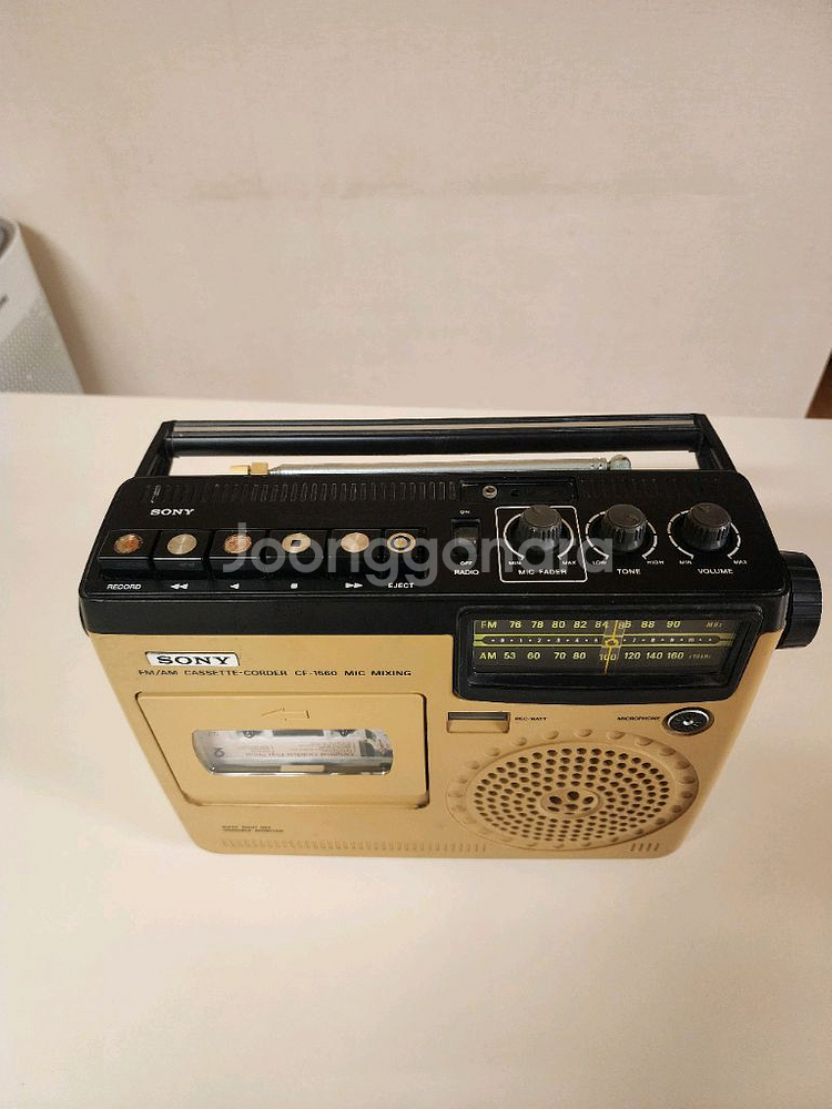 예쁜 소니 빈티지 라디오 카세트플레이어 TC-1560--5