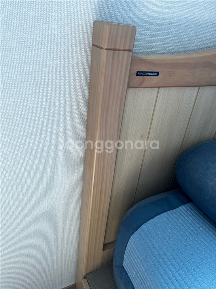 한샘 인테리어 원목 수납 슈퍼싱글 침대--5