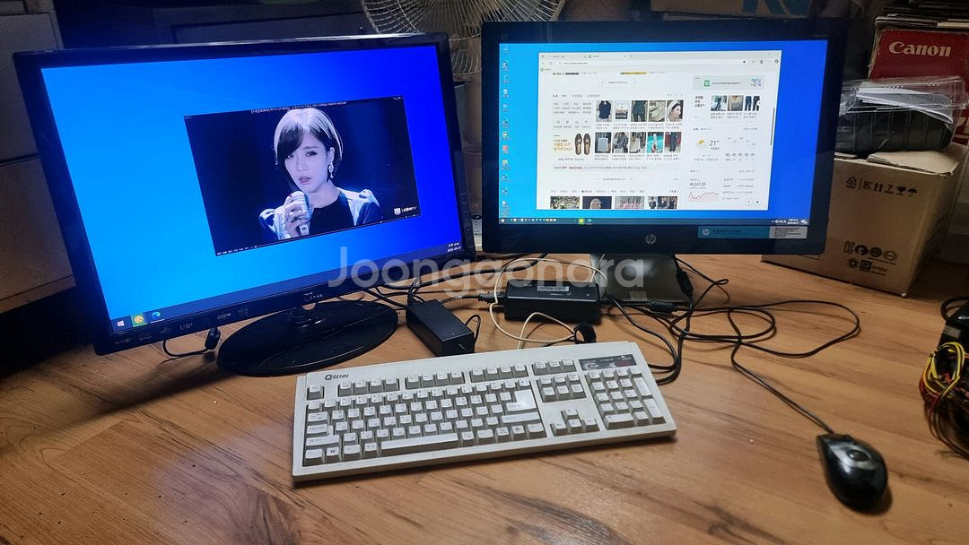 듀얼모니터 일체형PC (HP 올인원 PC PC23-q1--0