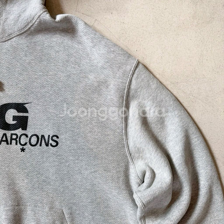 CDG 로고 프린트 오버사이즈 후드--6