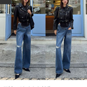 고걸 프론트 백 데님