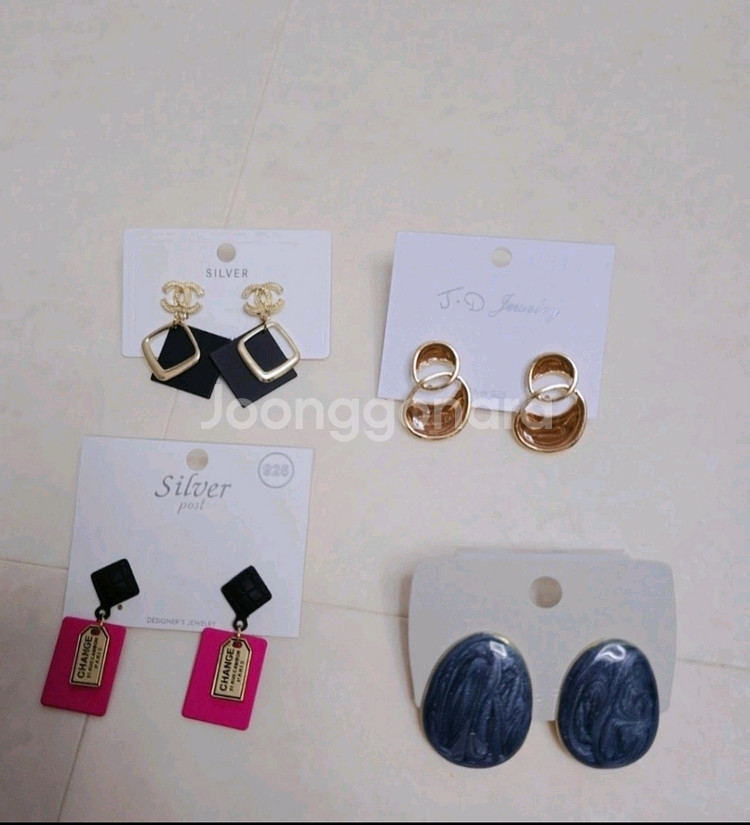 패션귀걸이4개세트-새제품--0