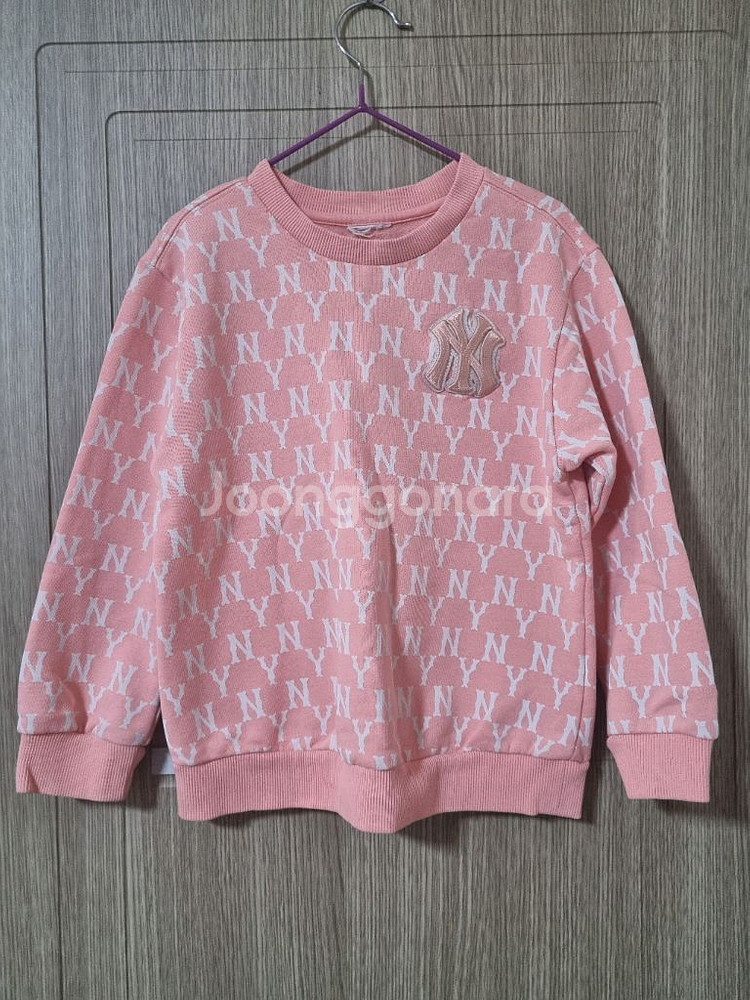 아동 5-7세 뉴에라 긴팔 티셔츠 핑크--0