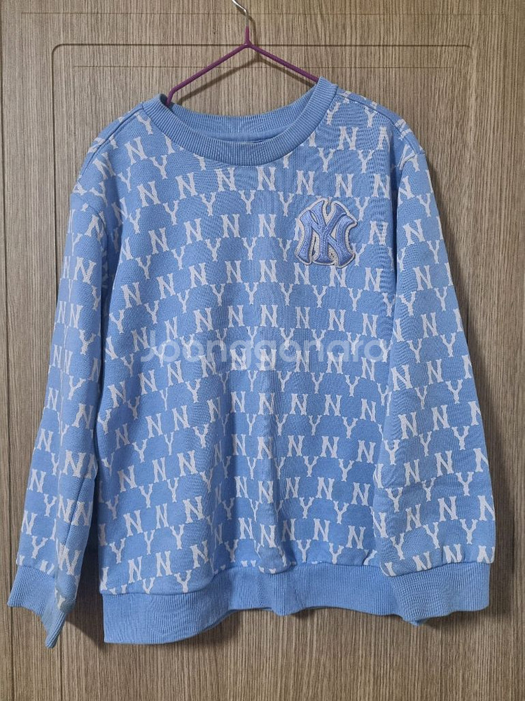 아동 7-8세 뉴에라 긴팔 티셔츠 블루--0