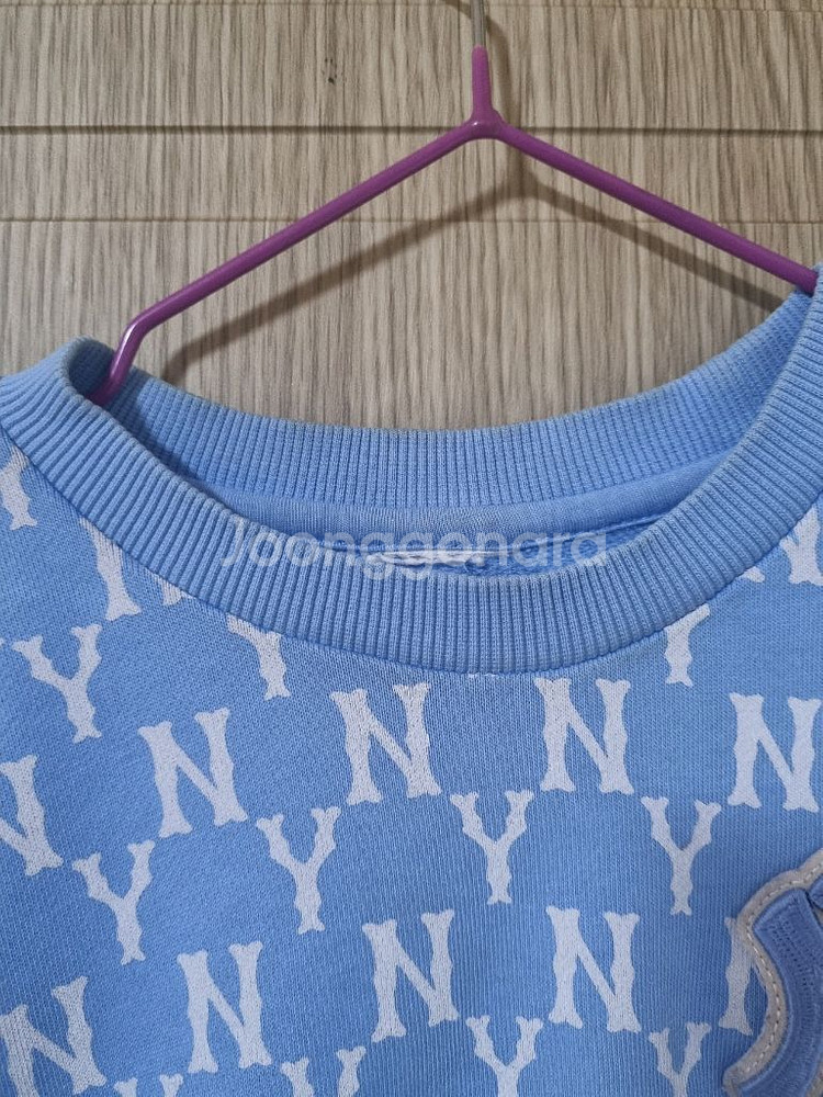 아동 7-8세 뉴에라 긴팔 티셔츠 블루--1