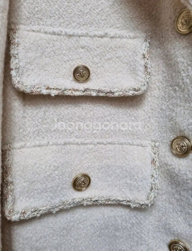 온앤온 양모 자켓 (아이보리)--3