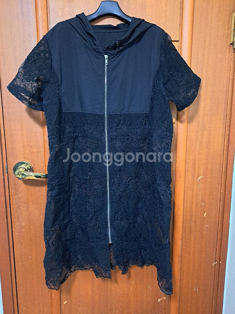 시스루 롱 베스트/롱 후드 쪼끼(택포)--0