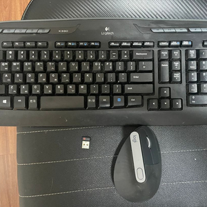 로지텍 K330 키보드+MX Vertical 마우스