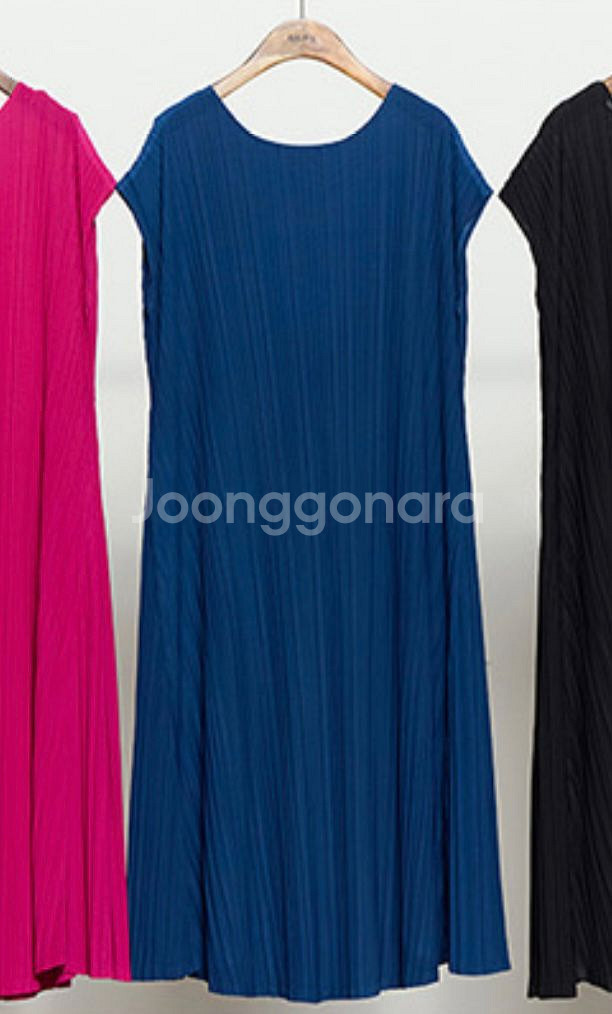 GGPX 플리츠 롱원피스 새제품--4