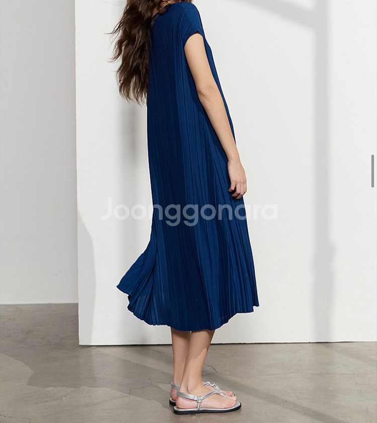 GGPX 플리츠 롱원피스 새제품--2