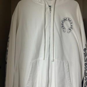 크롬하츠 홀슈스 집업 화이트 XL 팝니다