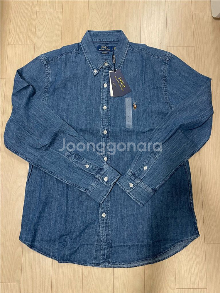 [새제품] 폴로 Ralph Lauren 데님 청셔츠 L--0