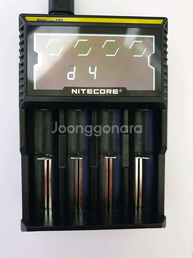 나이트코어D4충전기18650배터리9개삼성제트배터리3팩--9