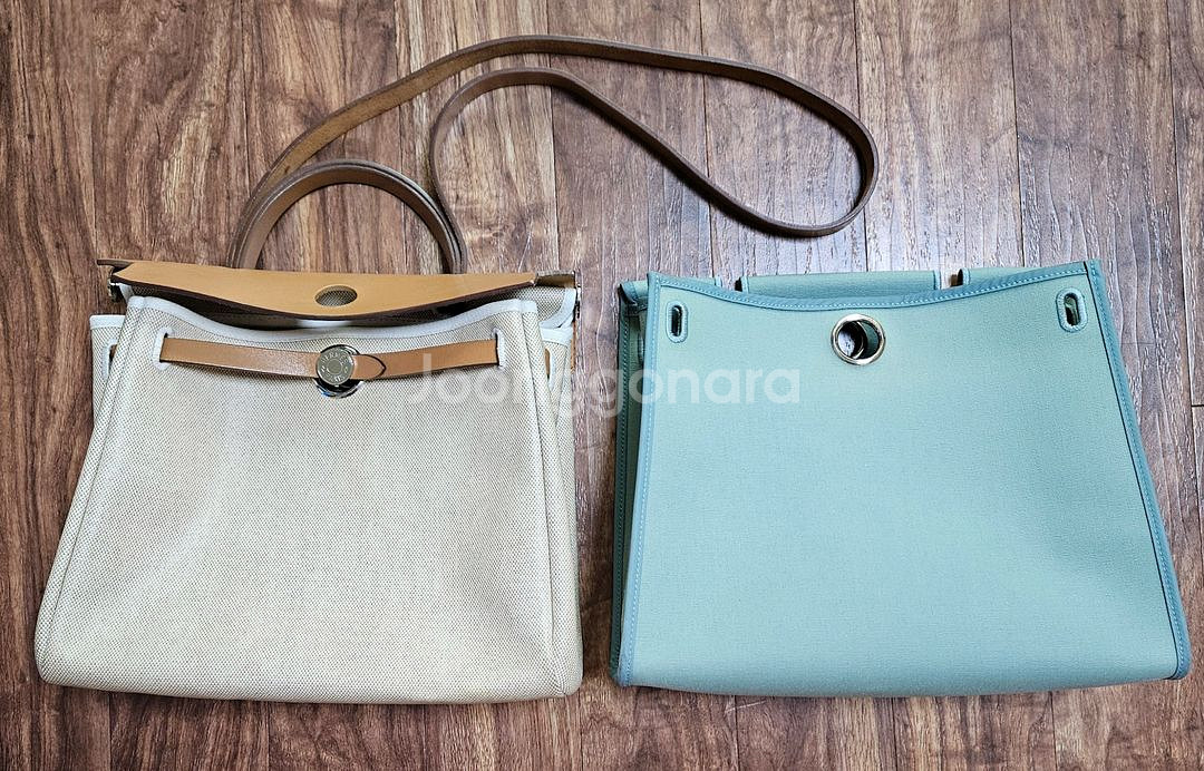 [정품]에르메스 에르백 31 씨엘 팔라듐+여분백--1