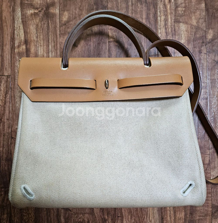 [정품]에르메스 에르백 31 씨엘 팔라듐+여분백--5