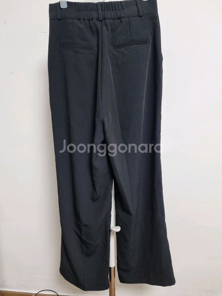 하이웨스트 키작녀 슬랙스 S사이즈 블랙 팬츠 바지--2
