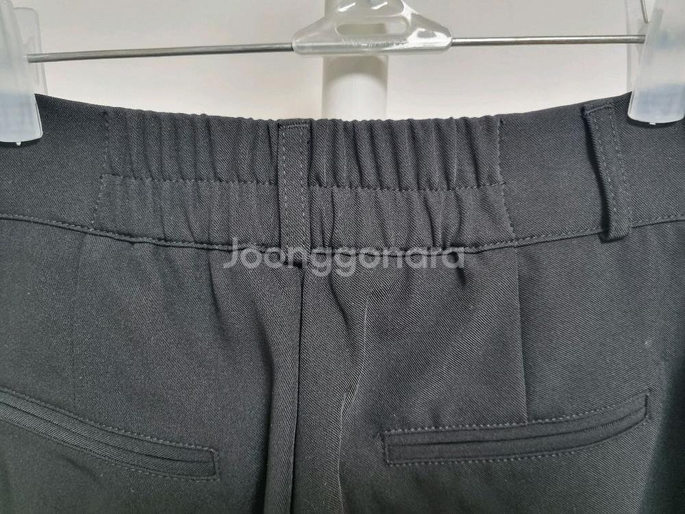 하이웨스트 키작녀 슬랙스 S사이즈 블랙 팬츠 바지--3
