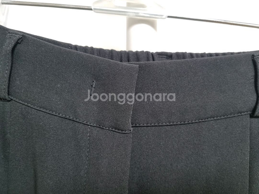 하이웨스트 키작녀 슬랙스 S사이즈 블랙 팬츠 바지--4