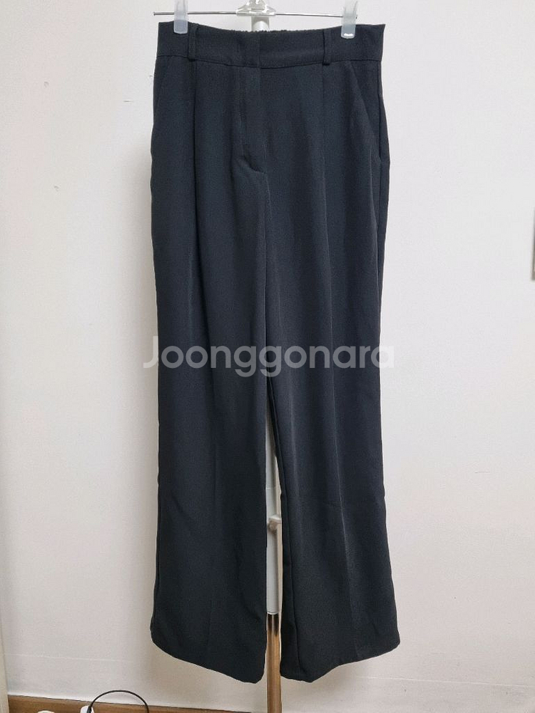 하이웨스트 키작녀 슬랙스 S사이즈 블랙 팬츠 바지--1