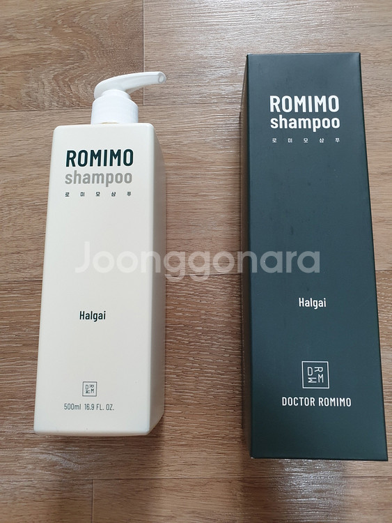 로미모 삼푸 500ml 탈모샴푸 탈모완화 샴푸 할가이 모근강화 두피케어 미개봉 새제품--0