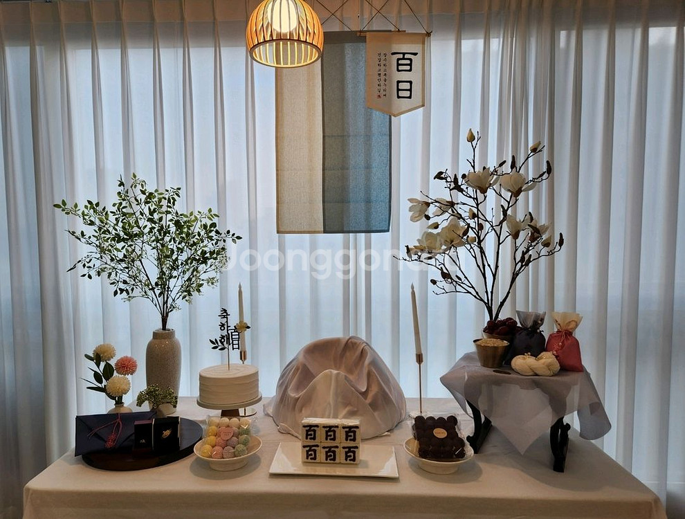 아기 백일상 전체!--0