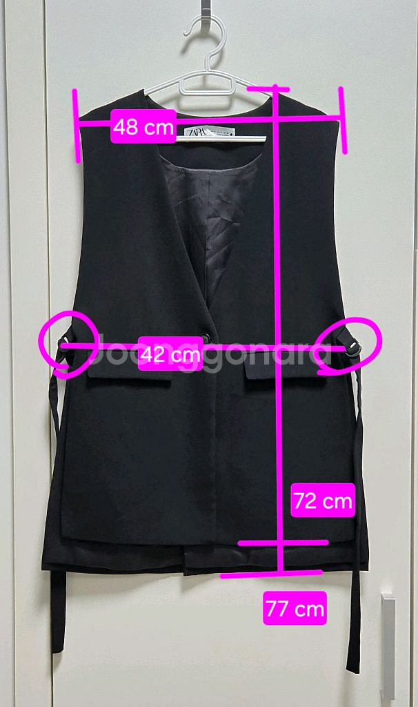 ZARA 자라 사이드벨트 베스트 조끼 자켓--6