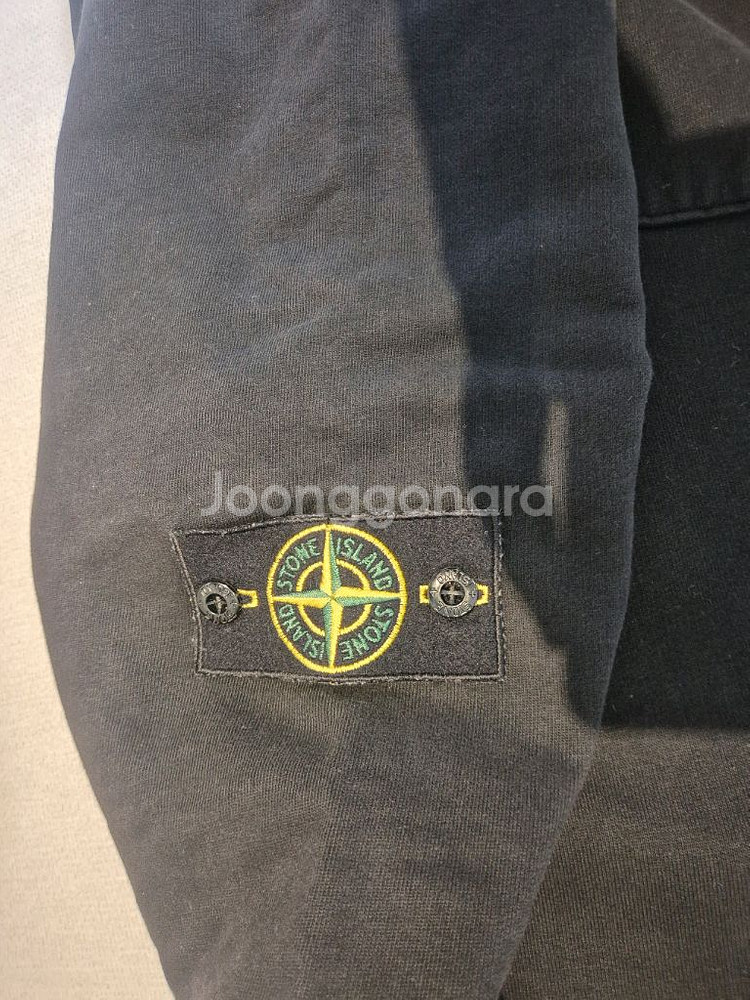 스톤아일랜드 후드티셔츠 블랙(XL size)--3