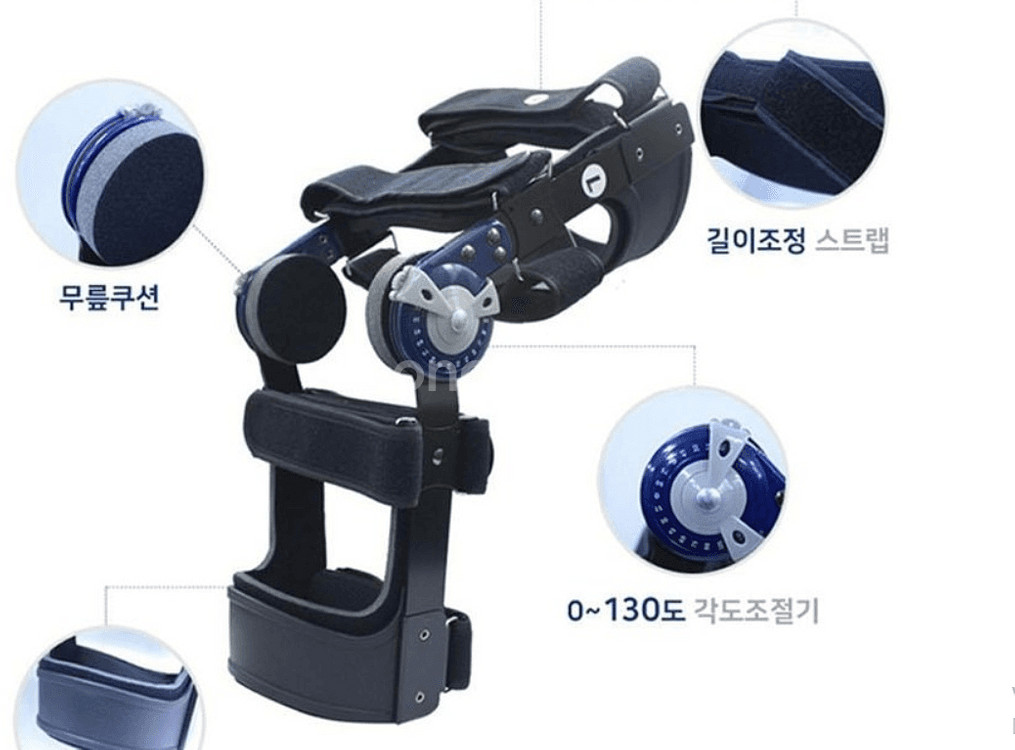 메디컬핏 문성보조기 각도조절 무릎보조기 십자인대보조기--0