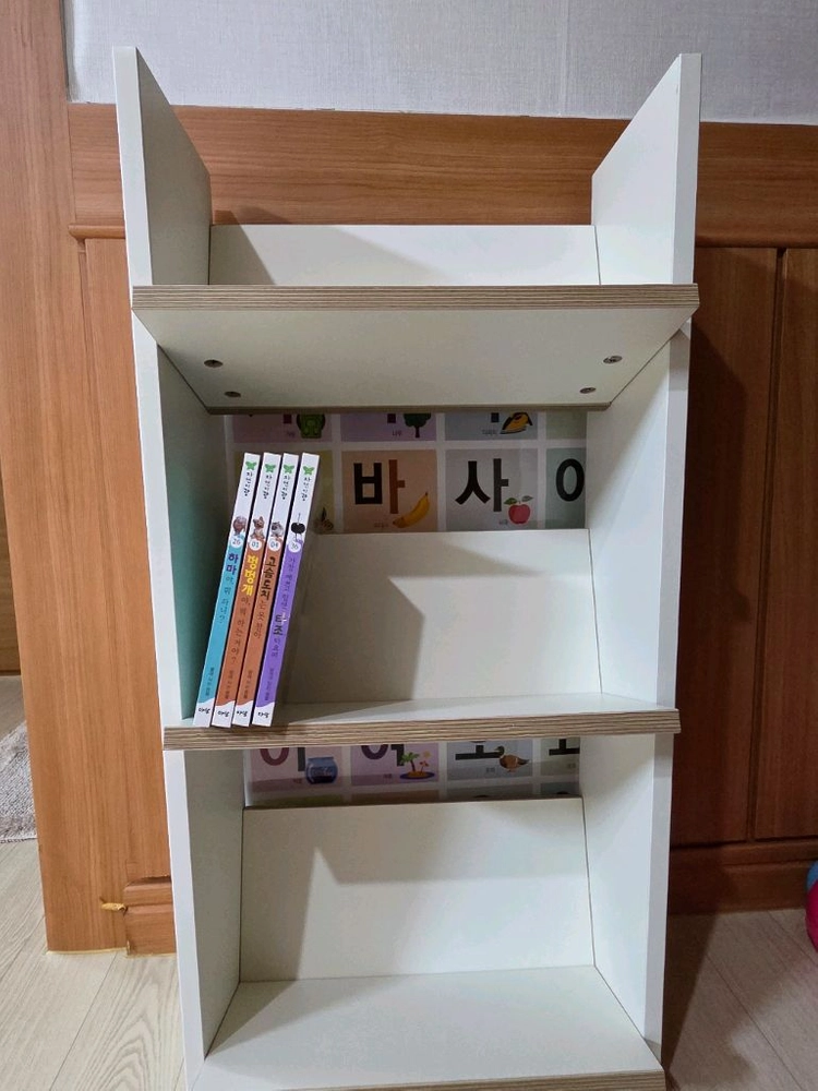아이 3단책장, 키즈책장, 유아책꽂이 이미지