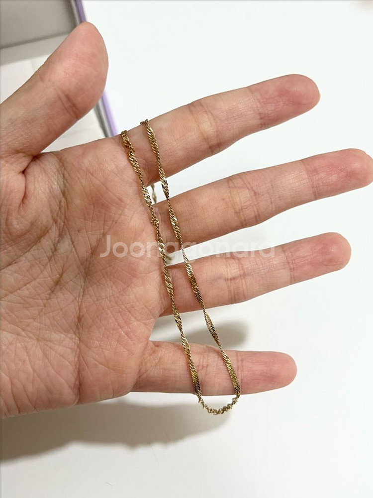 시에 sie 실버 체인 목걸이--1