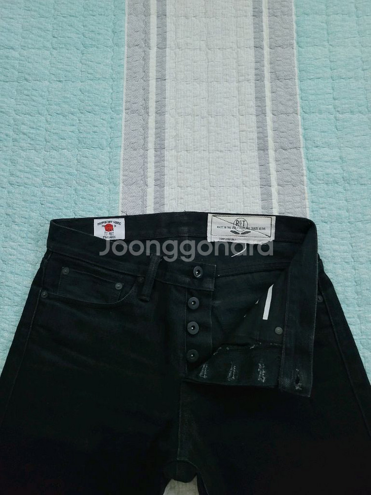 로그 테리토리 스탠튼 15온스 블랙 셀비지데님 28--1