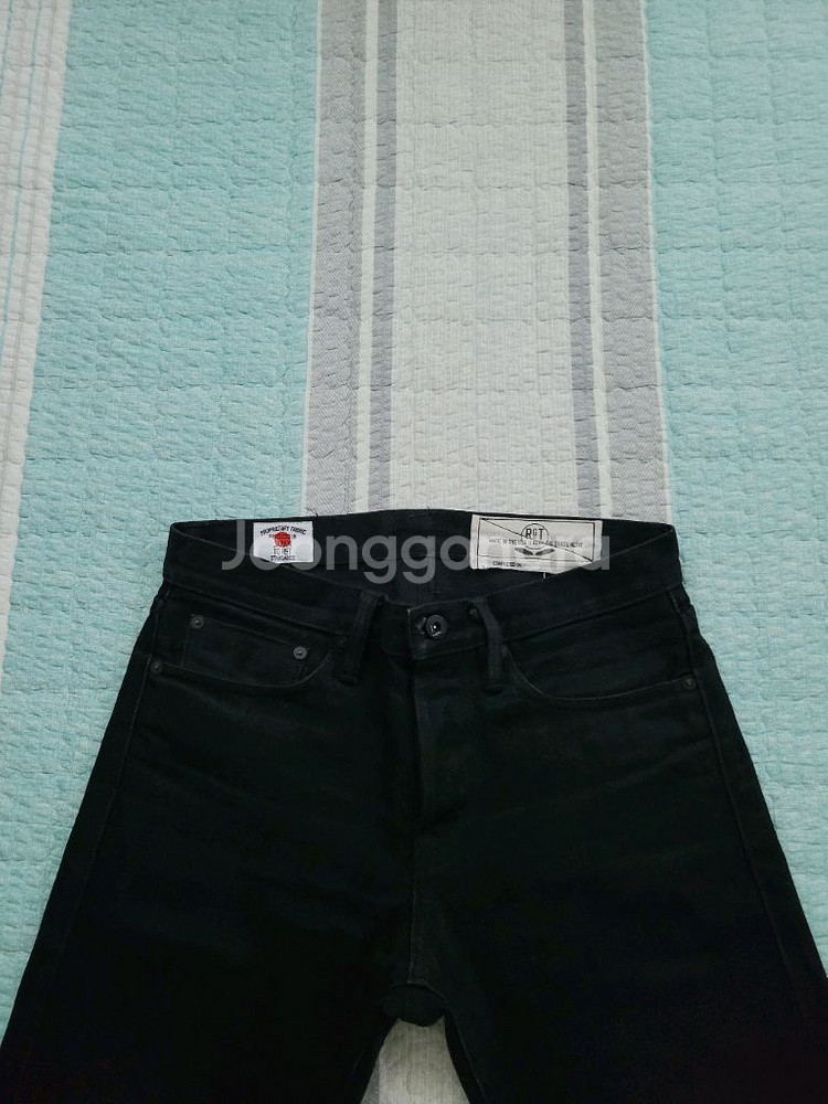 로그 테리토리 스탠튼 15온스 블랙 셀비지데님 28--12