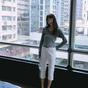 메이비베이비 바이커팬츠 화이트 m사이즈