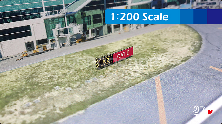 1: 200 공항액세서리 활주로 표지판--0