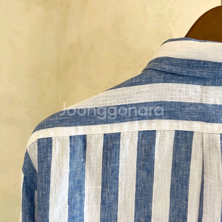 폴로 여성용 스트라이프 린넨셔츠--9