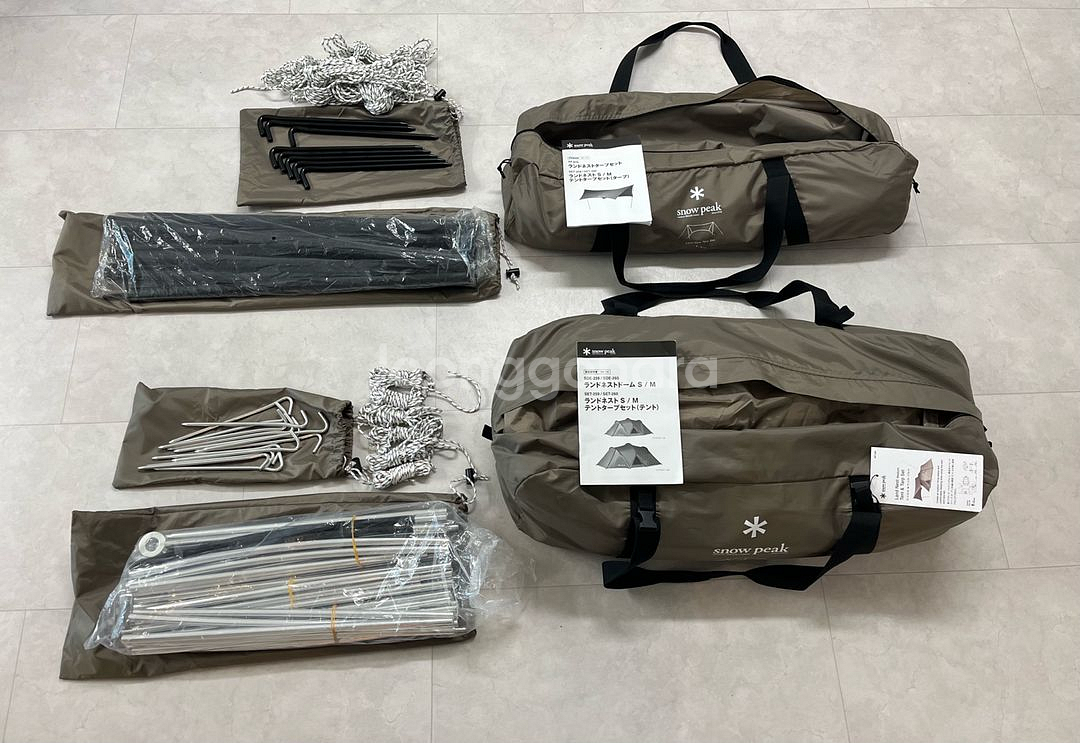 스노우피크 랜드네스트 M 텐트 & 타프 세트+그시 포함--1