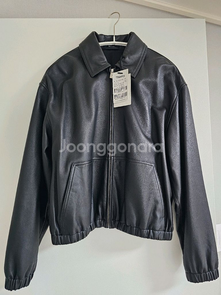 띠어리 가죽 자켓 s(55)사이즈--5
