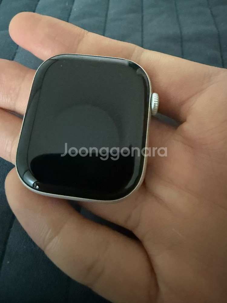 애플워치10 46mm실버 gps 새상품급 배터리100--1