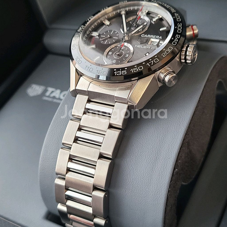 태그호이어 호이어01 크로노그래프 43미리. 국내 풀박--4