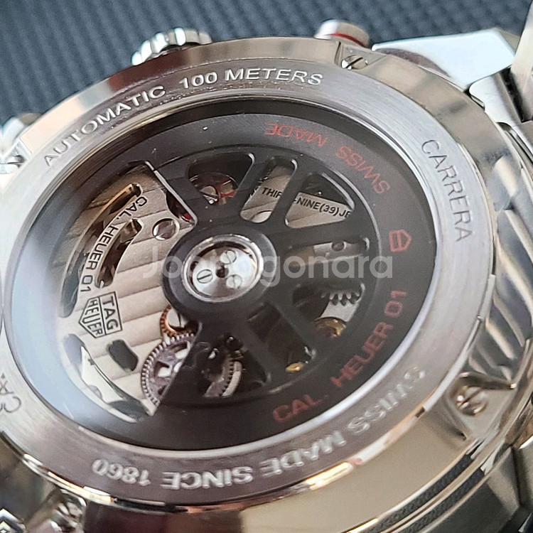 태그호이어 호이어01 크로노그래프 43미리. 국내 풀박--6