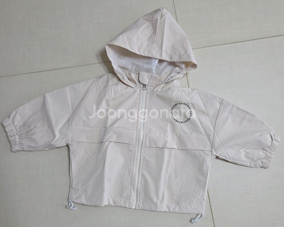 (새상품) 아기 유아 후드재킷 점퍼 바람막이 90사이즈--0