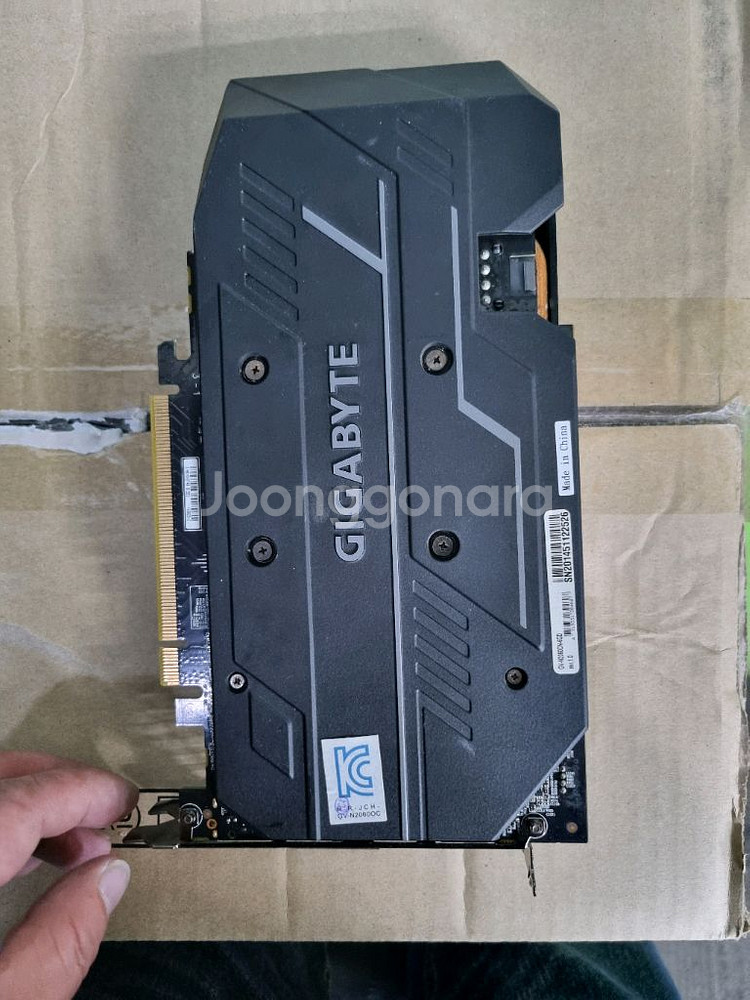 고장난 그래픽카드긱바 rtx2060 6g팝니다--2
