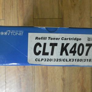 삼성 레이저프린터 새토너 CLT-K407S (검정)