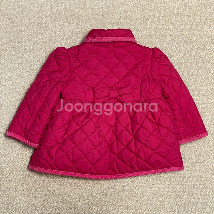 (정품) 폴로 베이비 핫핑크 백리본 퀄팅 패딩 9M--2