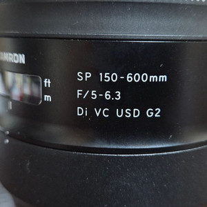 탐론spG2 150-600mm(캐논EF렌즈용 마운트)