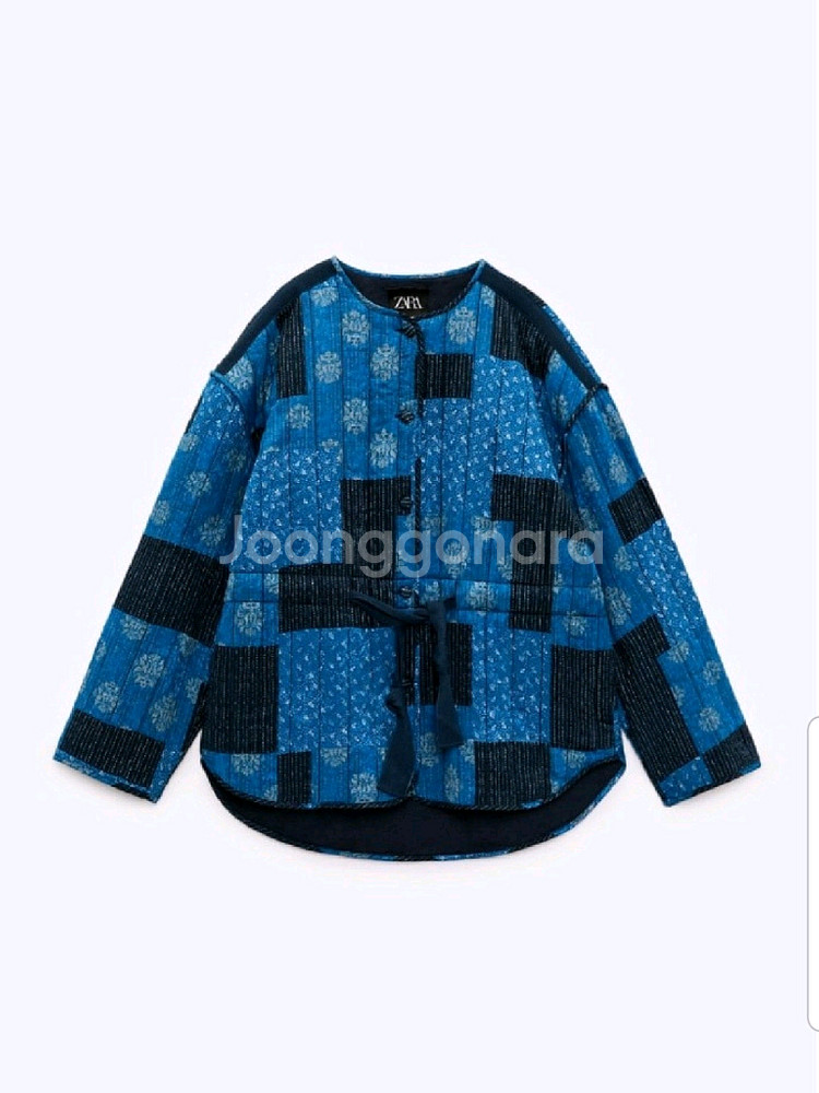 자라 패치워크 퀼팅 자켓--1