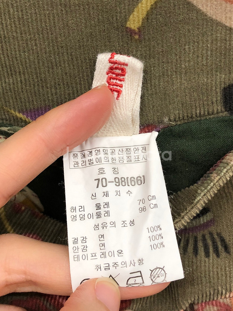 비꼴리끄 코듀로이 플리츠 스커트 66--5